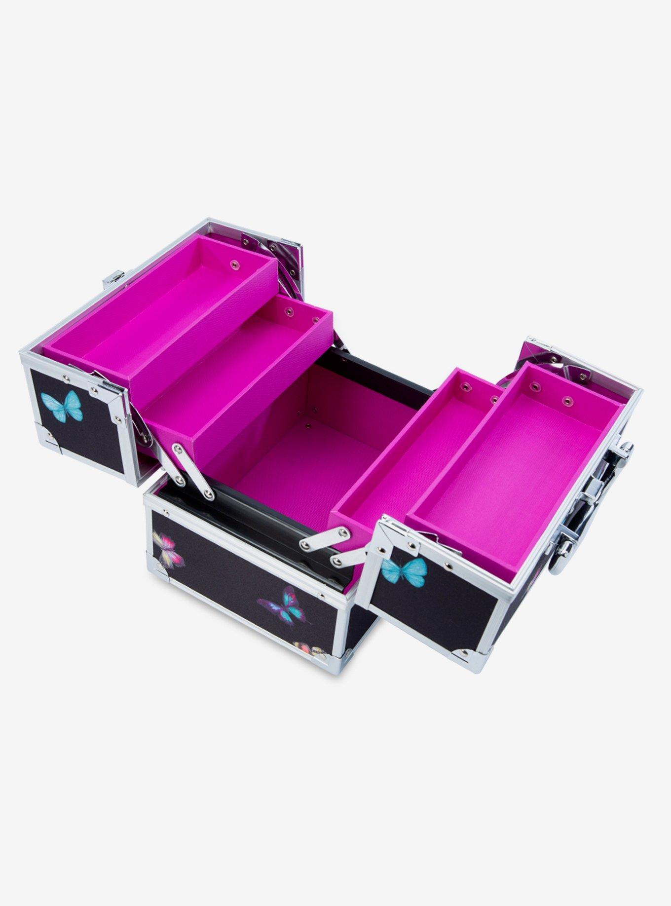 Caboodles Adored Train Case Social Butterfly, , alternate