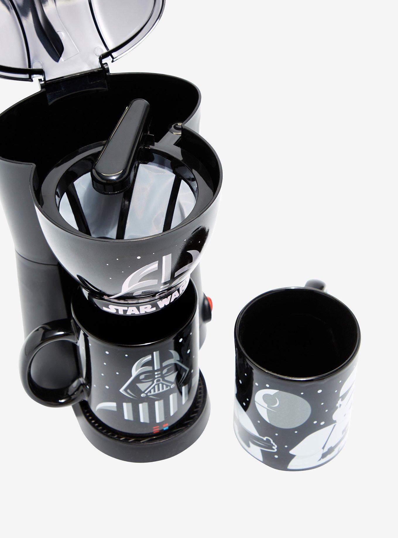 Star Wars Darth Vader Single Cup Coffee Maker with 2 Mugs