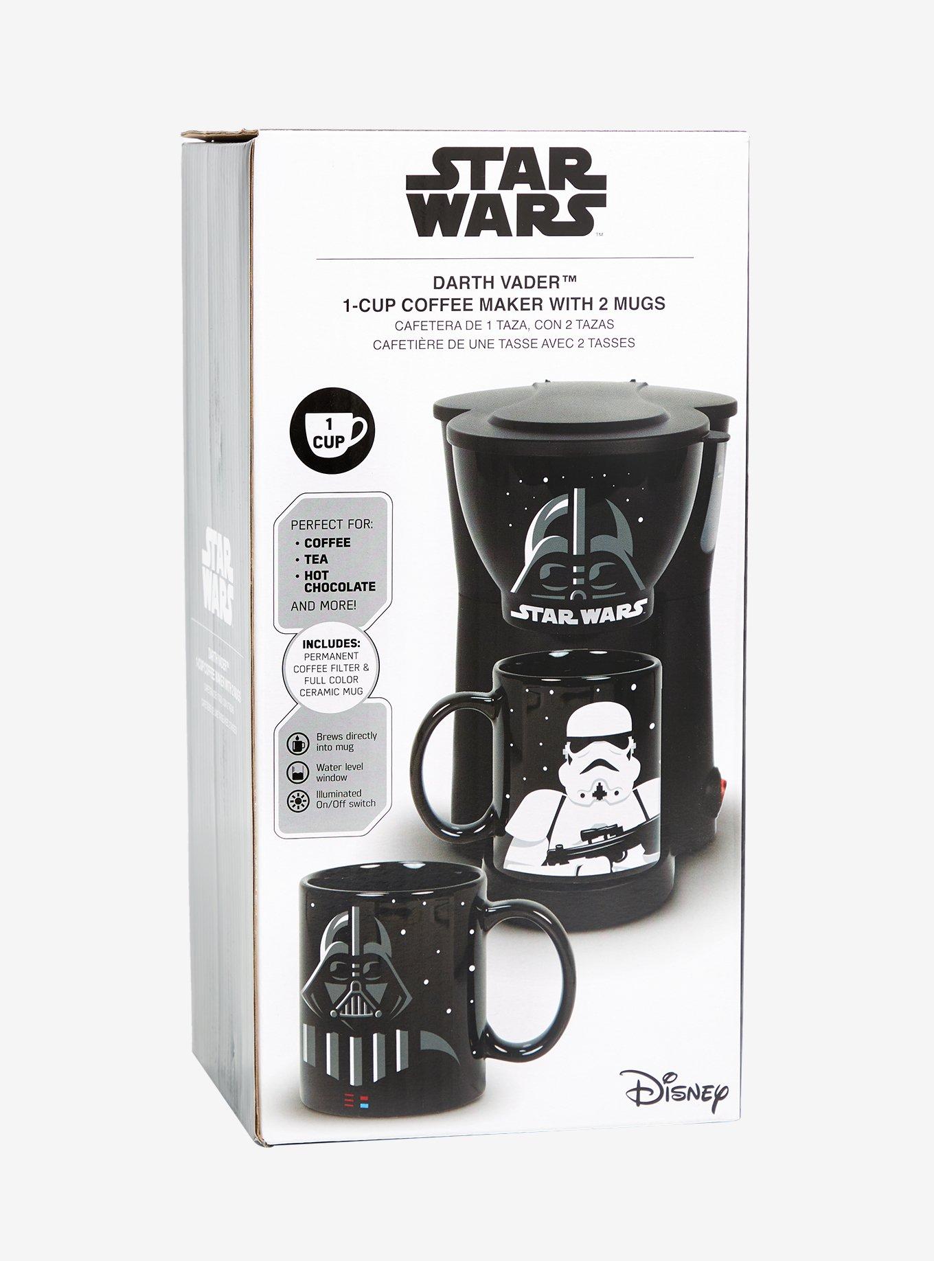 Star Wars Darth Vader/Stormtrooper Single Cup Coffee Maker w/ 2 Mugs