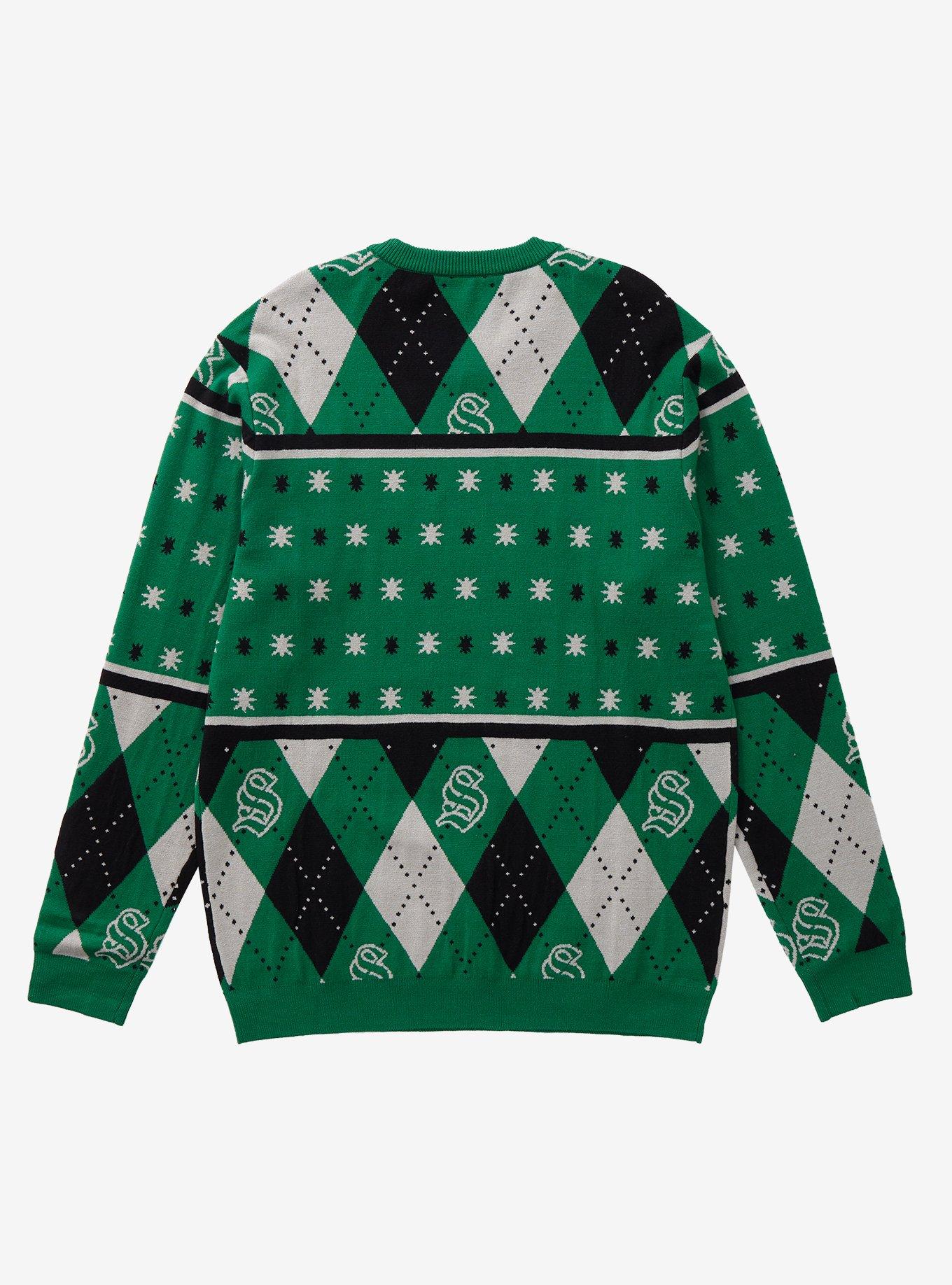 Harry Potter Slytherin Crest Holiday Sweater - BoxLunch Exclusive, MULTI, alternate