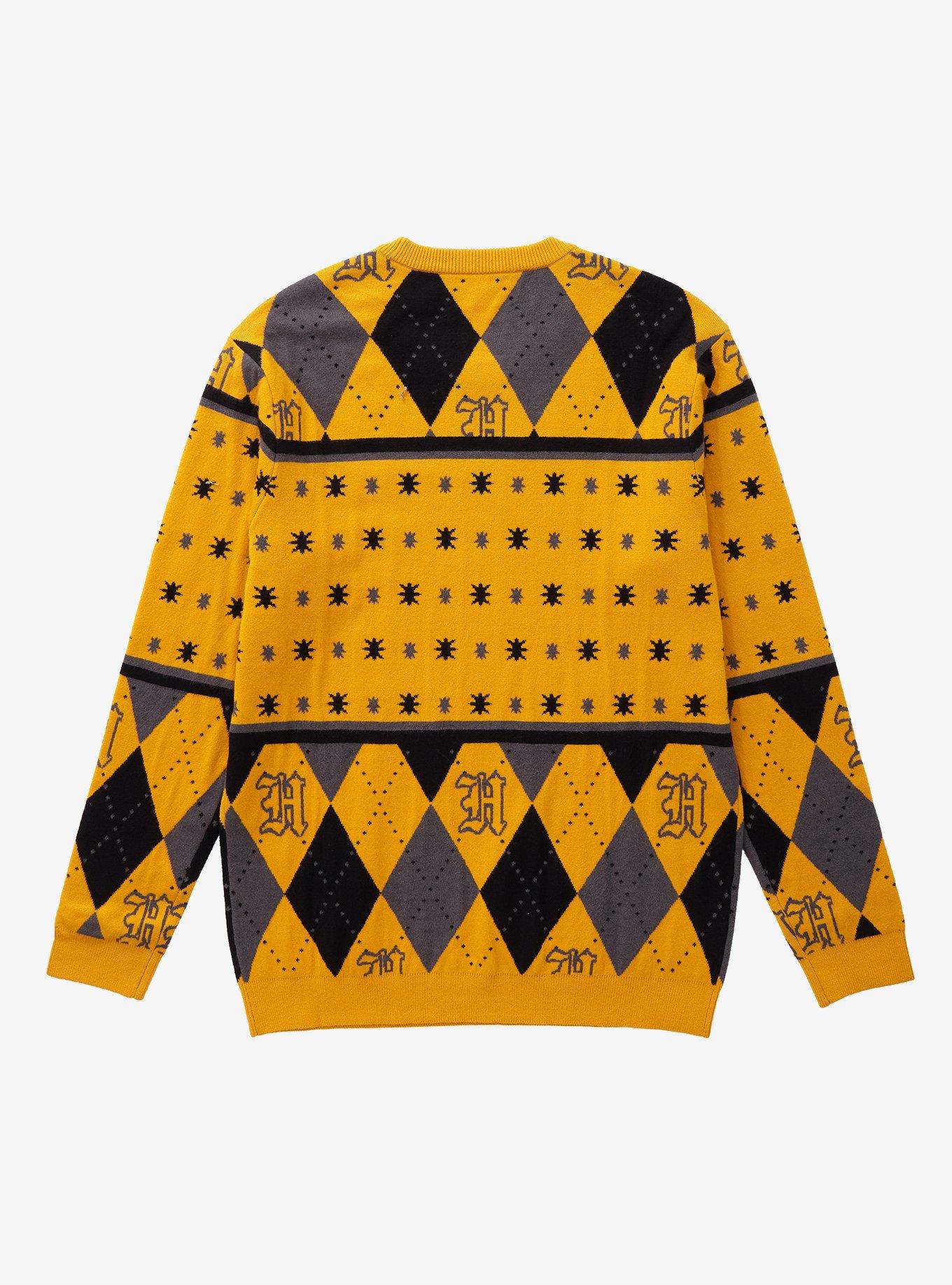 Harry Potter Hufflepuff Crest Holiday Sweater - BoxLunch Exclusive, MULTI, alternate