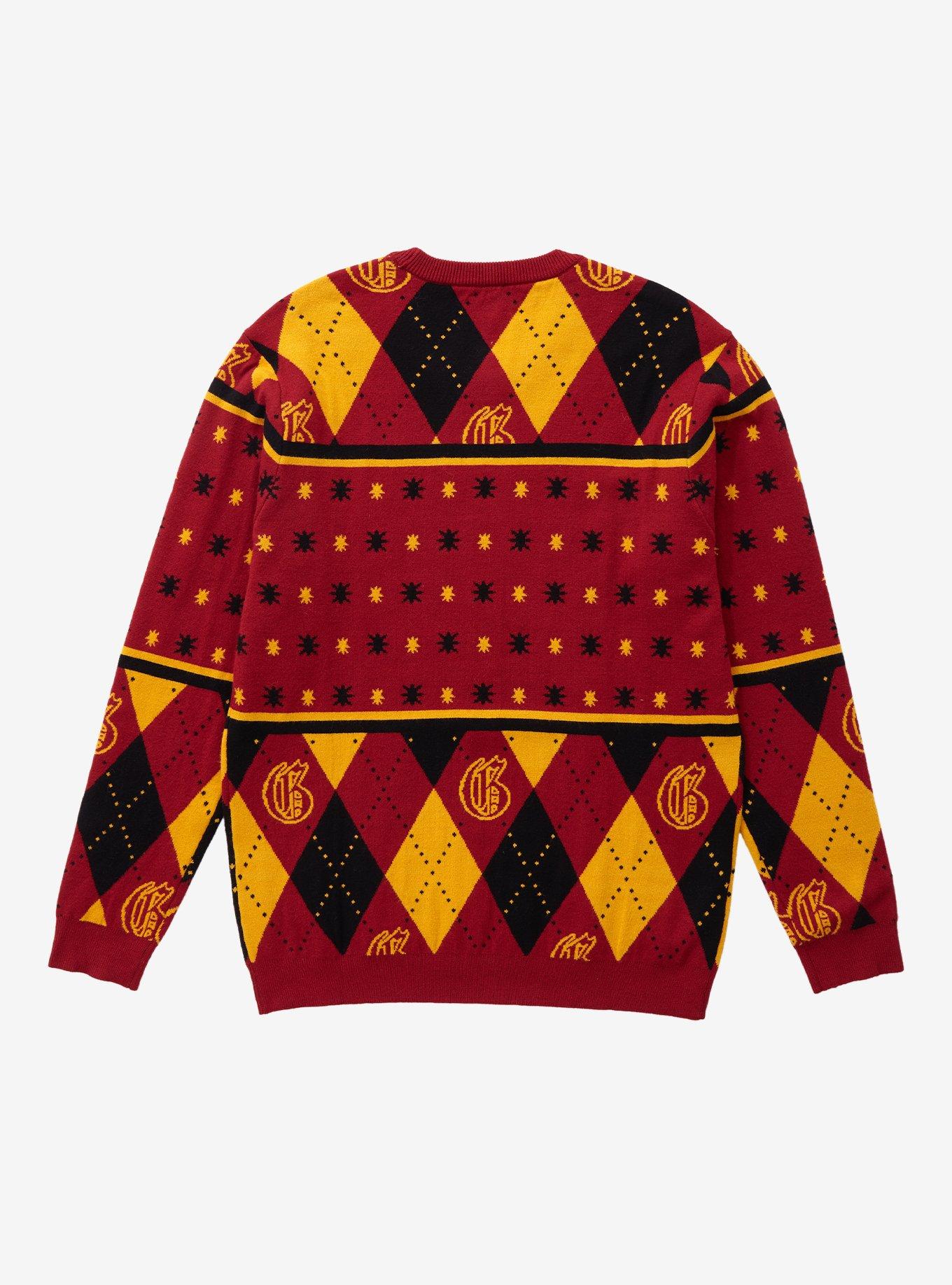 Harry Potter Gryffindor Crest Holiday Sweater - BoxLunch Exclusive, MULTI, alternate
