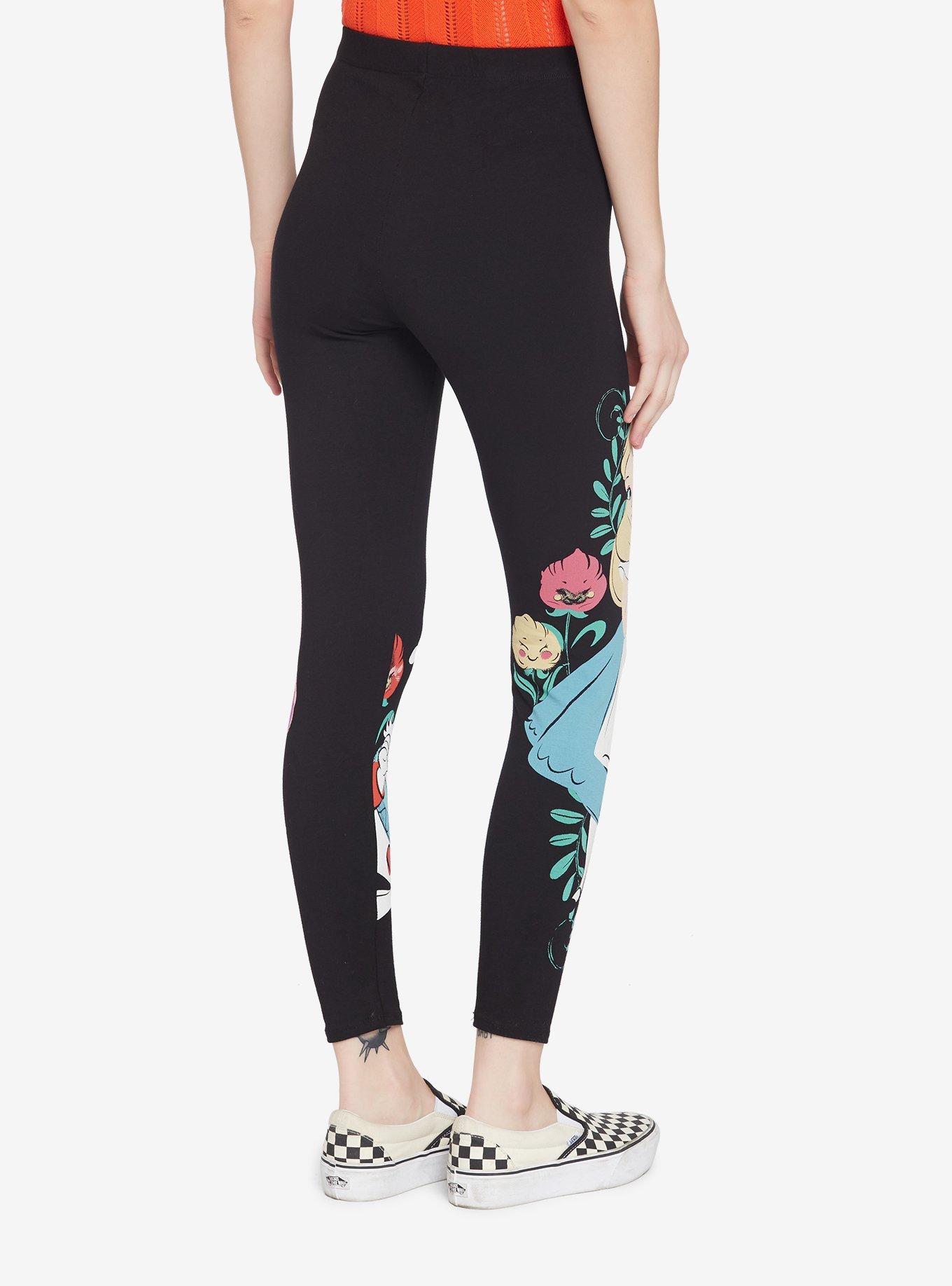 Disney Alice In Wonderland White Rabbit & Alice Leggings, MULTI, alternate