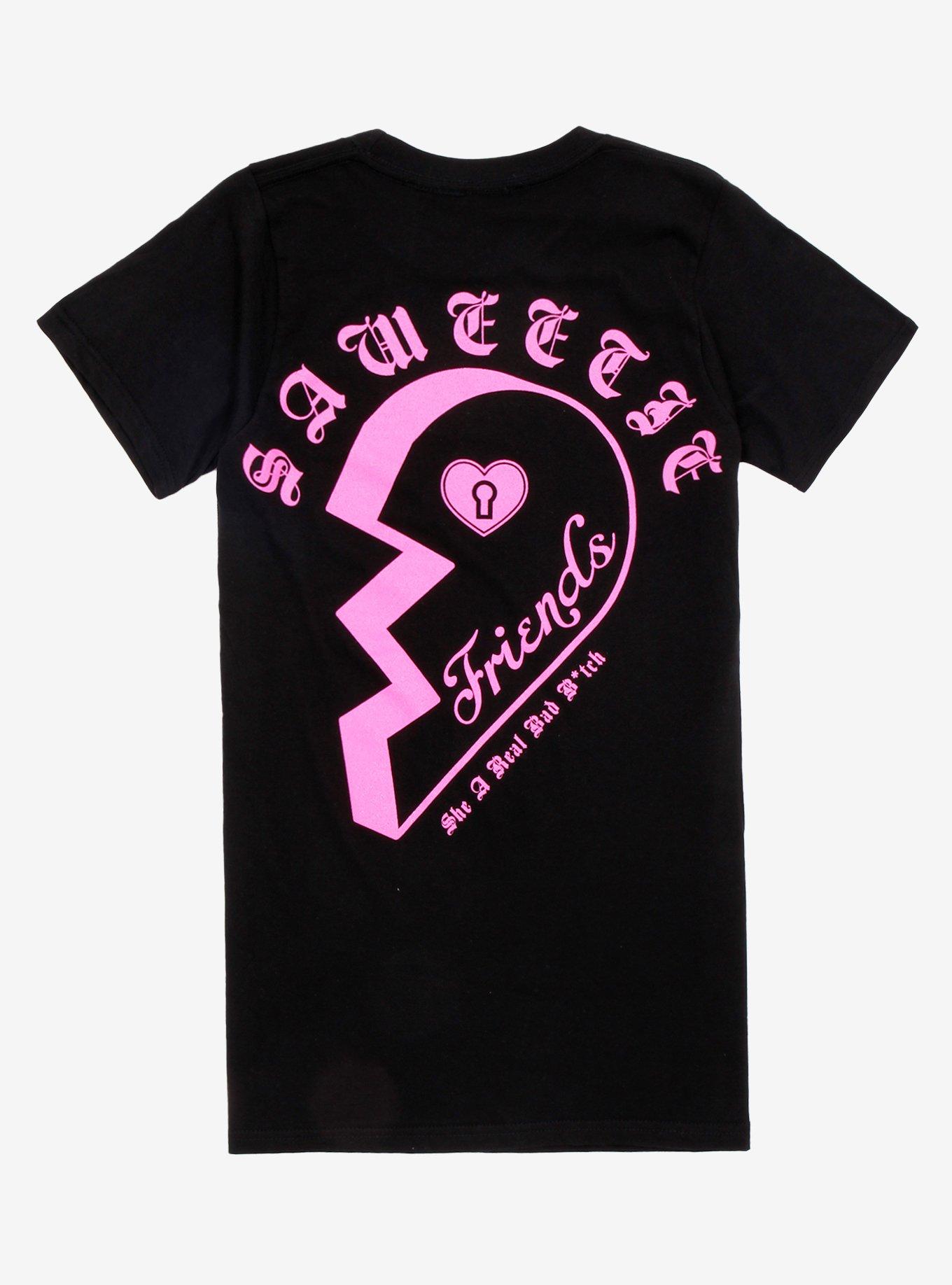 Saweetie Best Friend Girls T-Shirt, BLACK, alternate