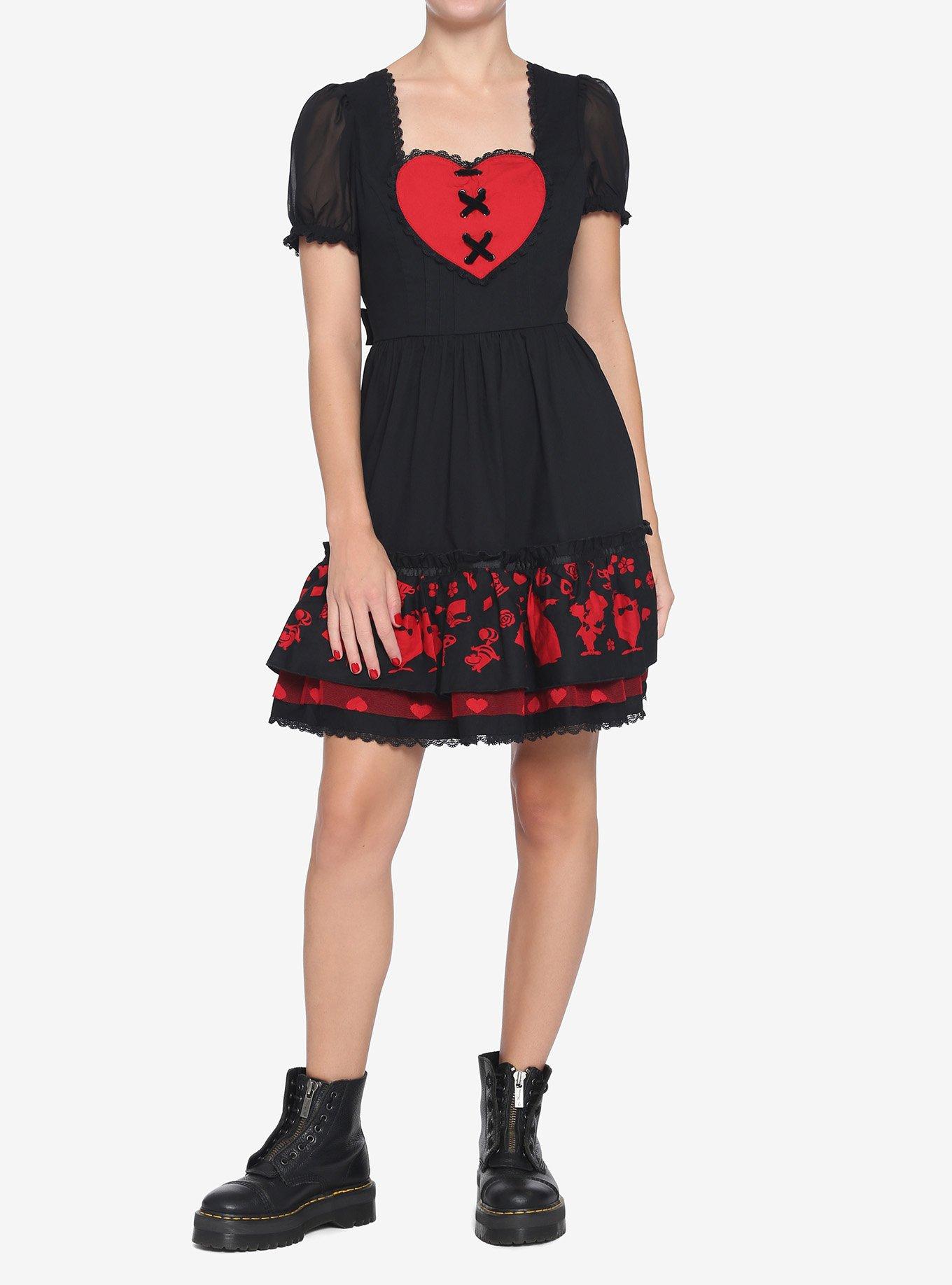 Disney Alice In Wonderland Queen Of Hearts Dress, MULTI, alternate
