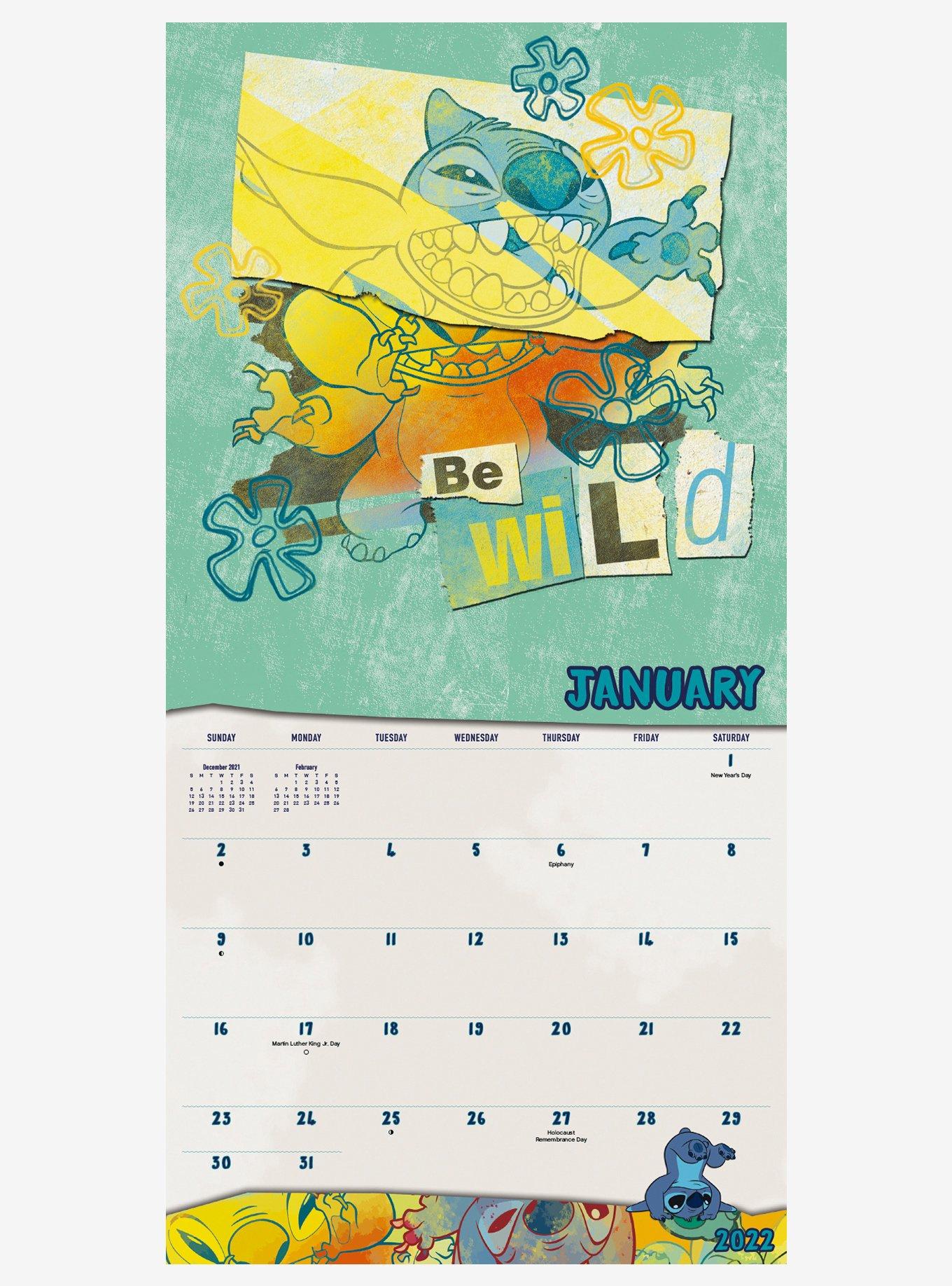 Disney Lilo & Stitch 16-Month 2022 Mini Calendar, , alternate