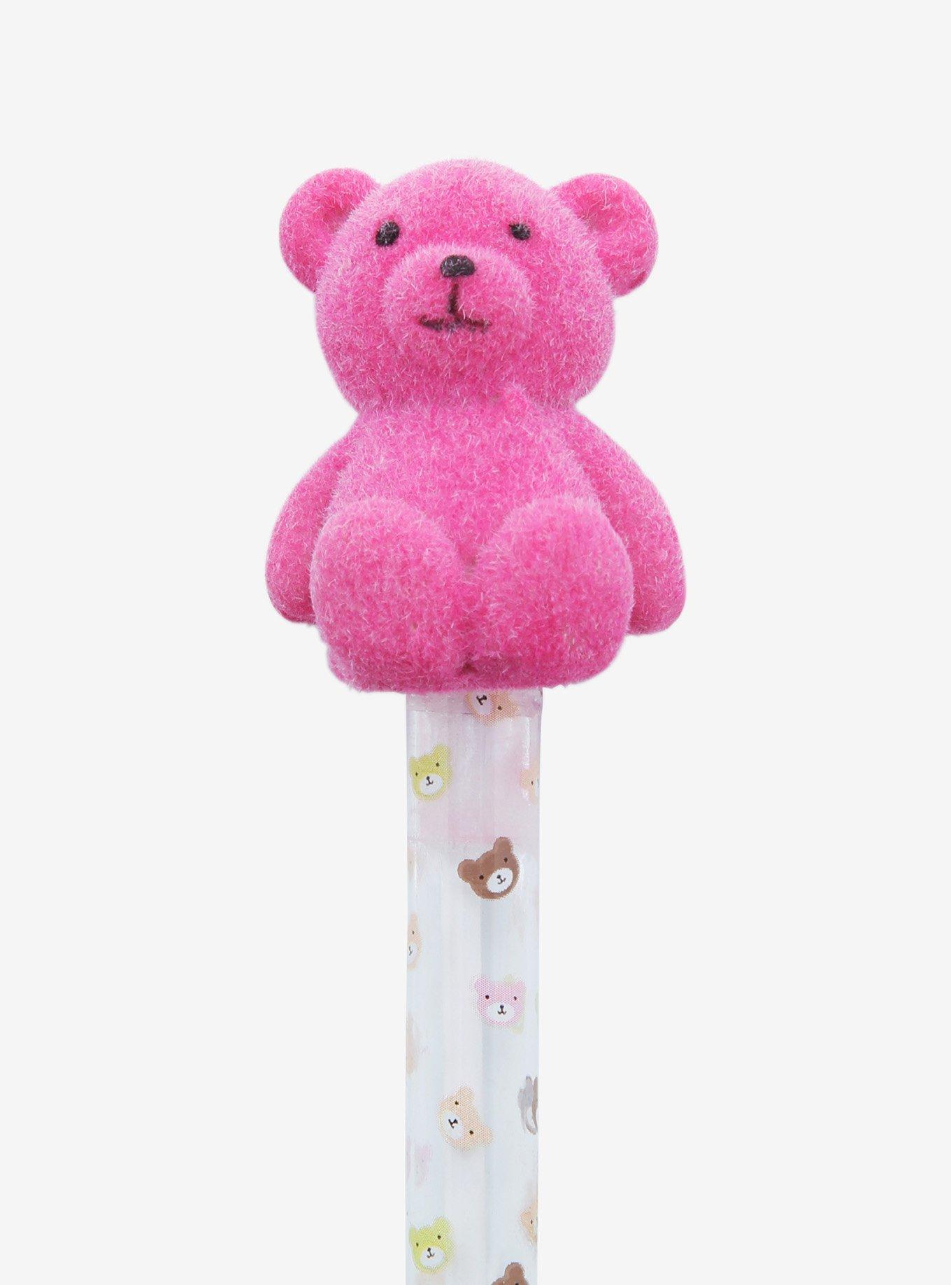 Pink Teddy Bear Gel Pen, , alternate