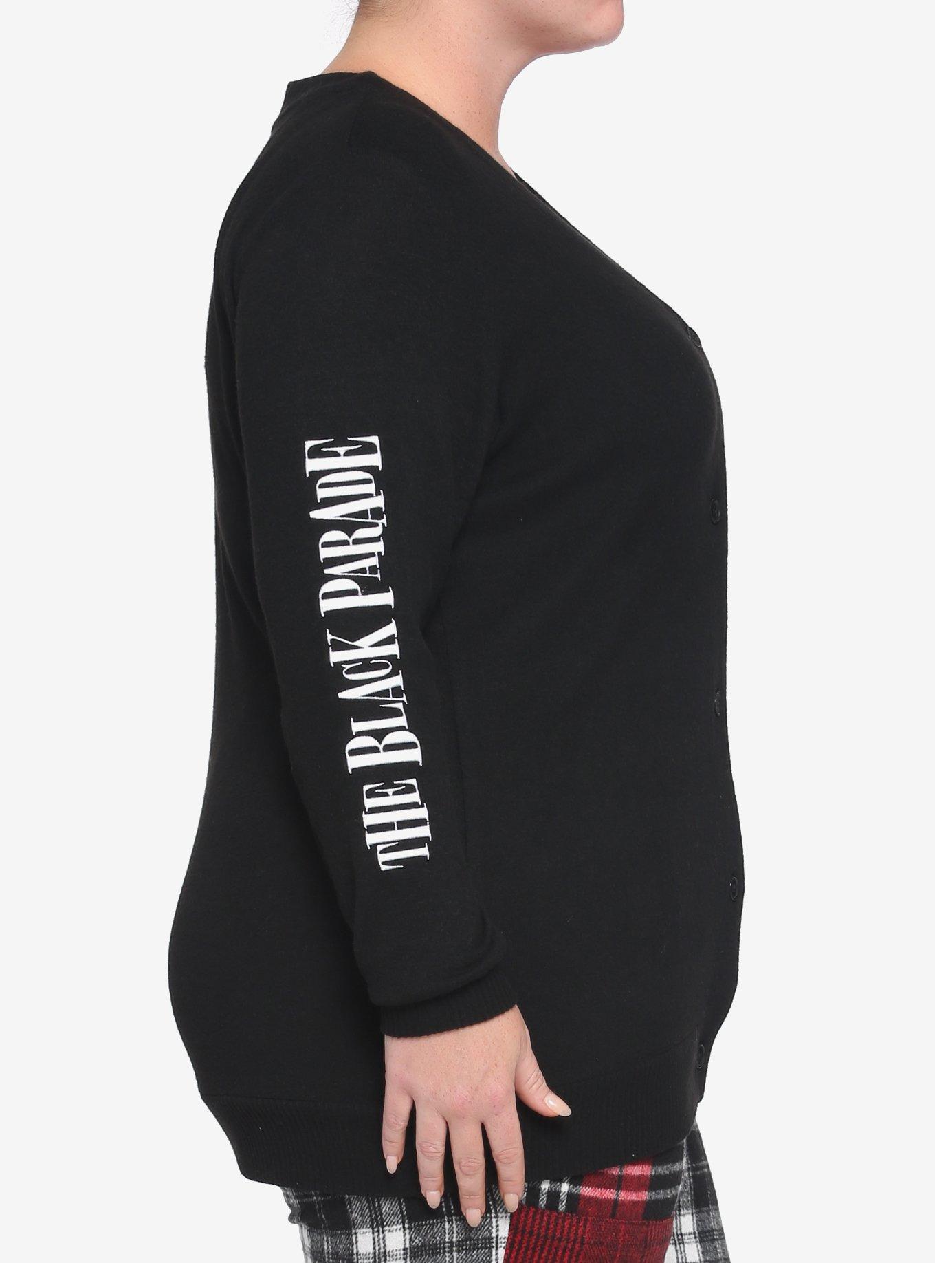 My Chemical Romance The Black Parade Girls Cardigan Plus Size, BLACK, alternate
