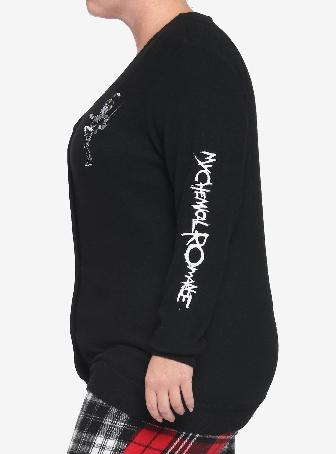 My Chemical Romance The Black Parade Girls Cardigan Plus Size, BLACK, alternate