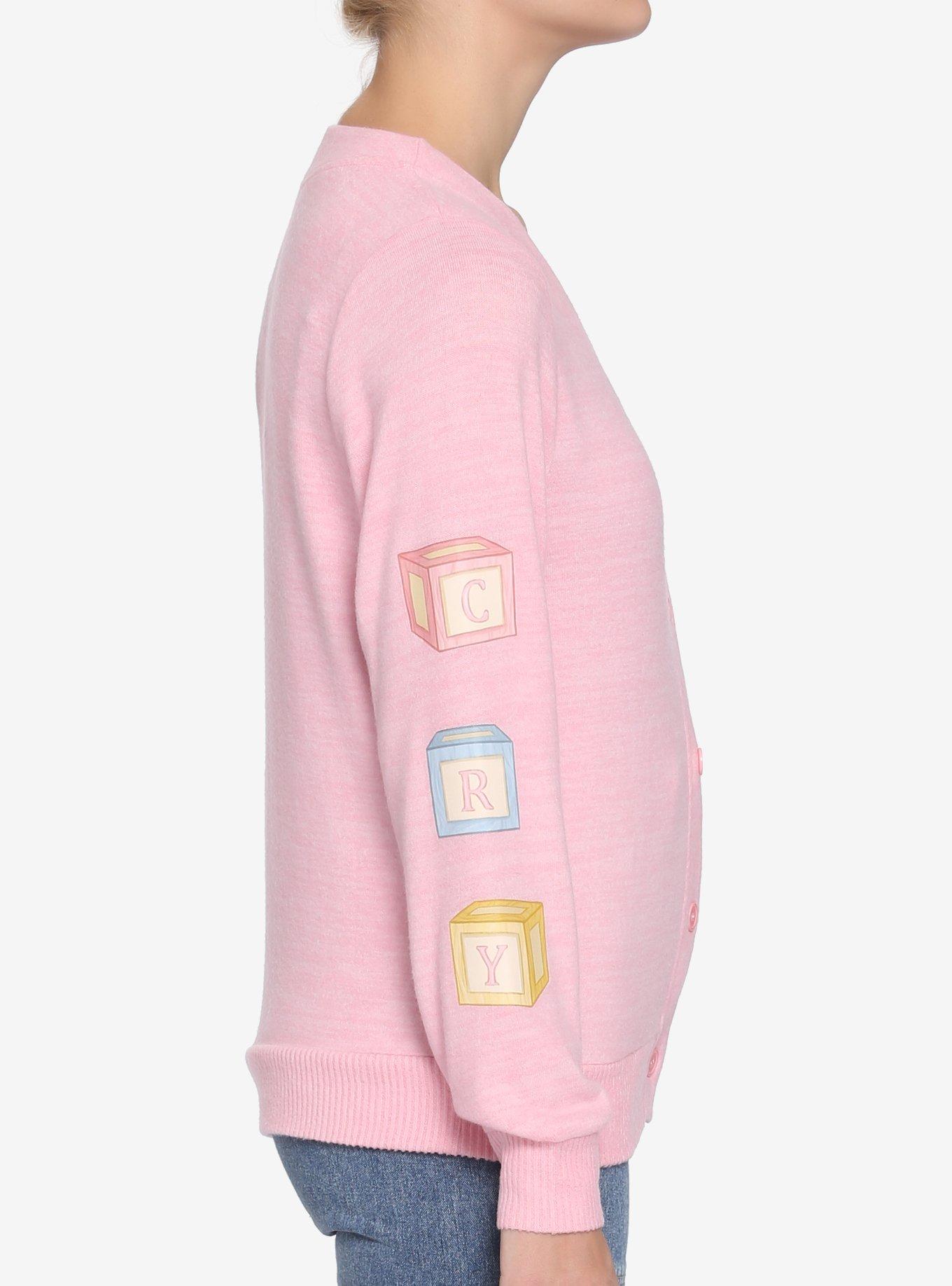 Melanie Martinez Cry Baby Girls Cardigan, PINK, alternate