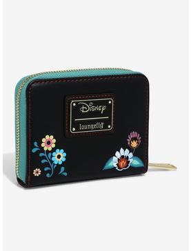 Loungefly Disney Alice in Wonderland White Rabbit Floral Small Zip Wallet - BoxLunch Exclusive, , hi-res
