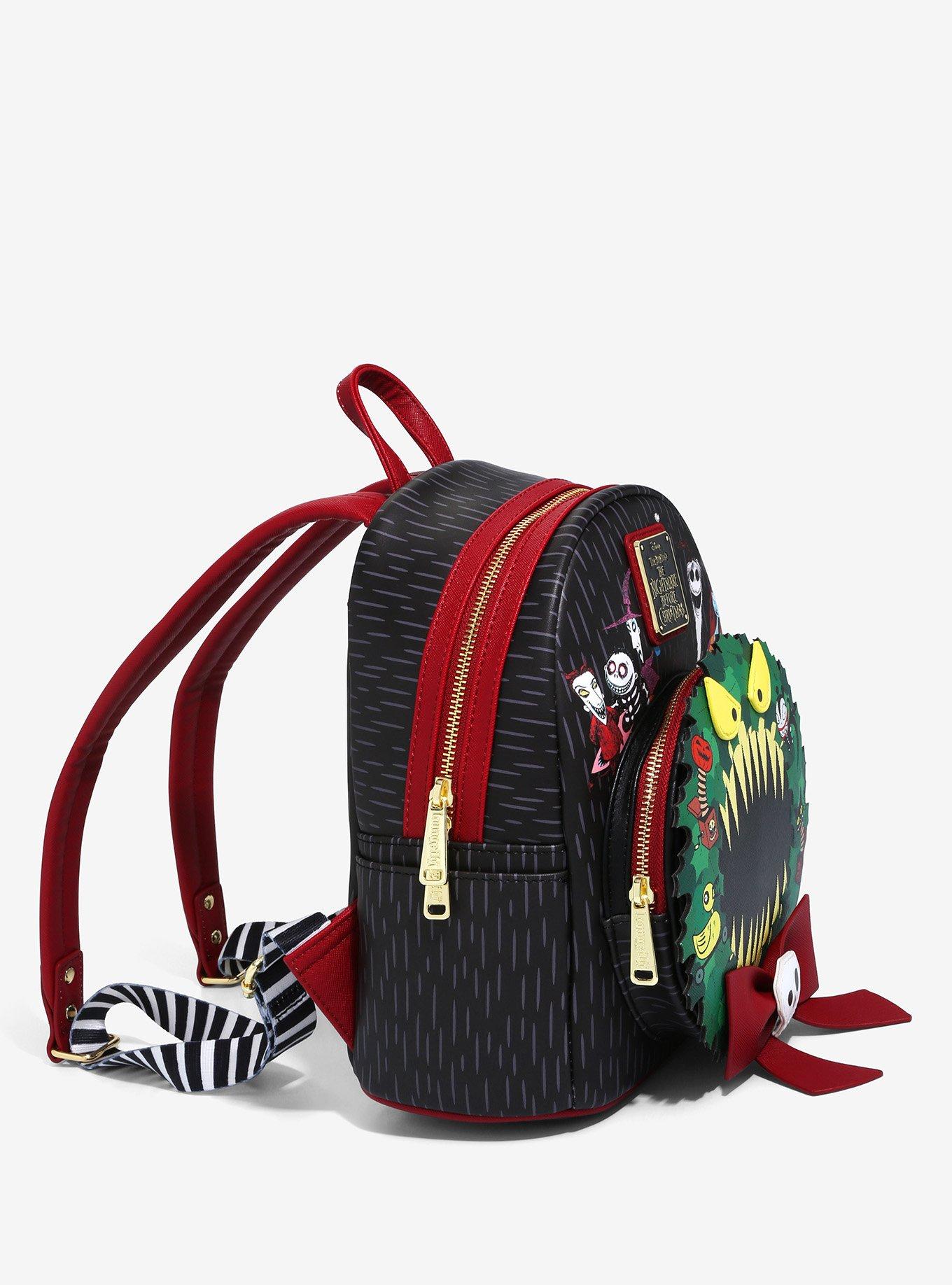 Loungefly Disney The Nightmare Before Christmas Wreath Mini Backpack - BoxLunch Exclusive, , alternate