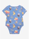 Disney Pixar Up Characters Allover Print Infant One-Piece - BoxLunch Exclusive, BLUE, alternate
