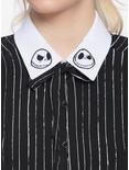 The Nightmare Before Christmas Jack Pinstripe Woven Button-Up, MULTI, alternate