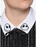 The Nightmare Before Christmas Jack Pinstripe Woven Button-Up Plus Size, MULTI, alternate