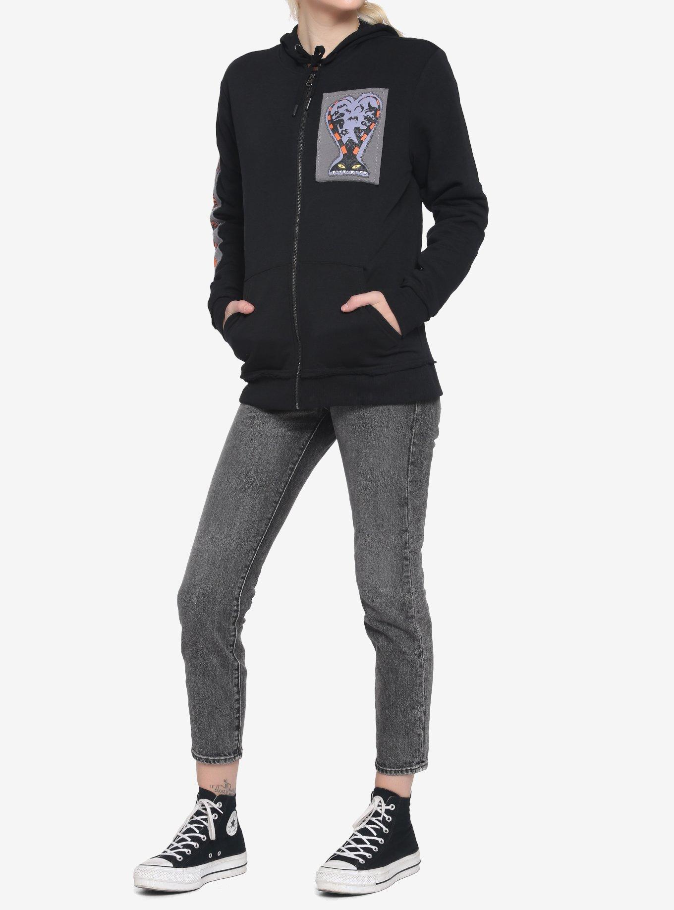 The Nightmare Before Christmas Patches Zip-Up Hoodie, MULTI, alternate
