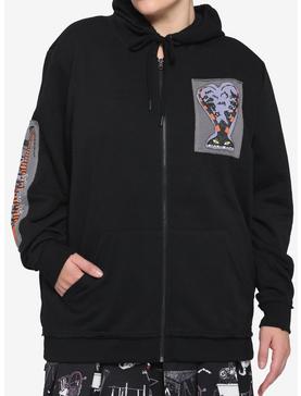 The Nightmare Before Christmas Patches Zip-Up Hoodie Plus Size, , hi-res