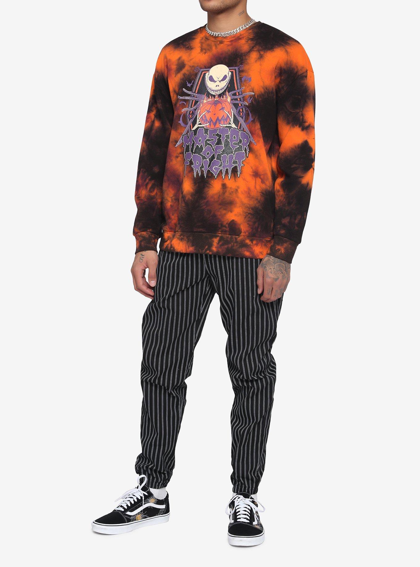 The Nightmare Before Christmas Metal Poster Tie-Dye Sweatshirt, MULTI, alternate