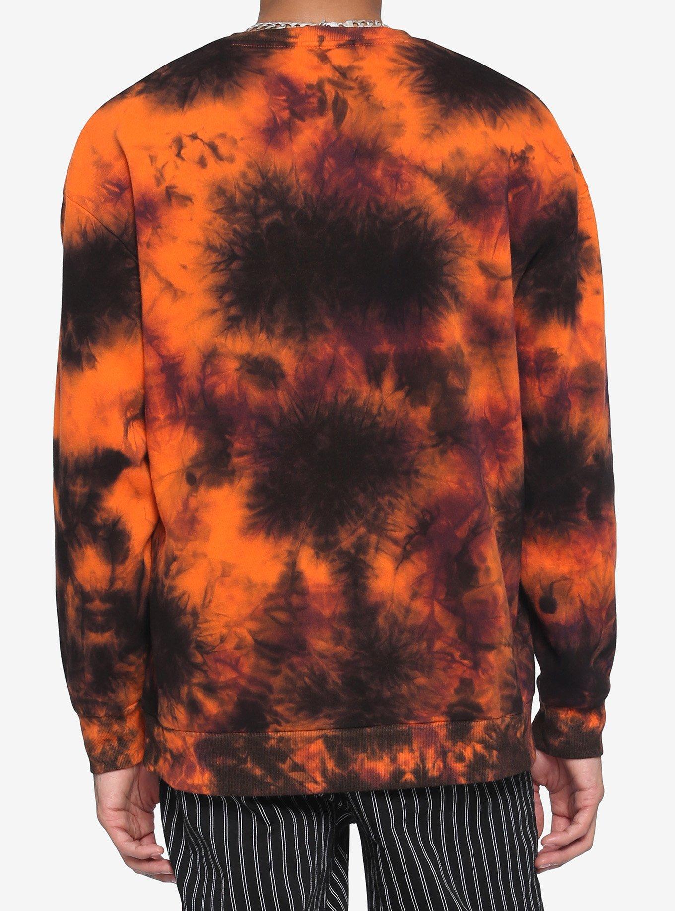 The Nightmare Before Christmas Metal Poster Tie-Dye Sweatshirt, MULTI, alternate