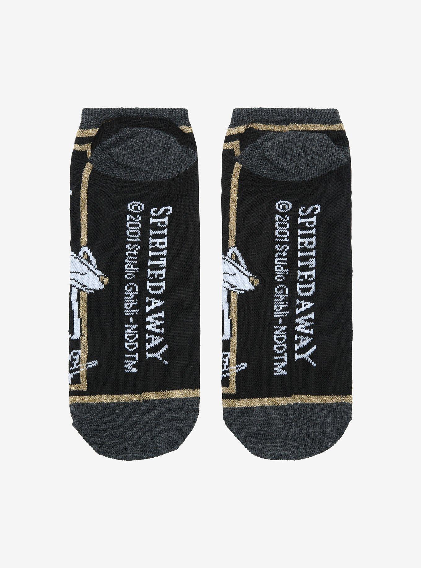 Studio Ghibli Spirited Away Haku Gold No-Show Socks, , alternate