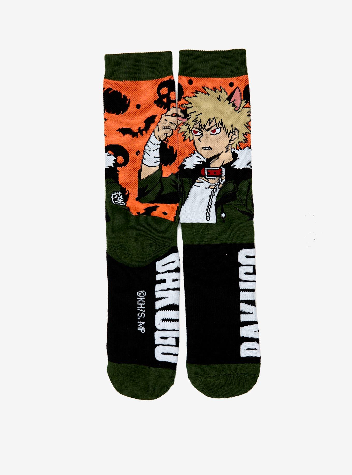 My Hero Academia Bakugo Halloween Crew Socks, , alternate