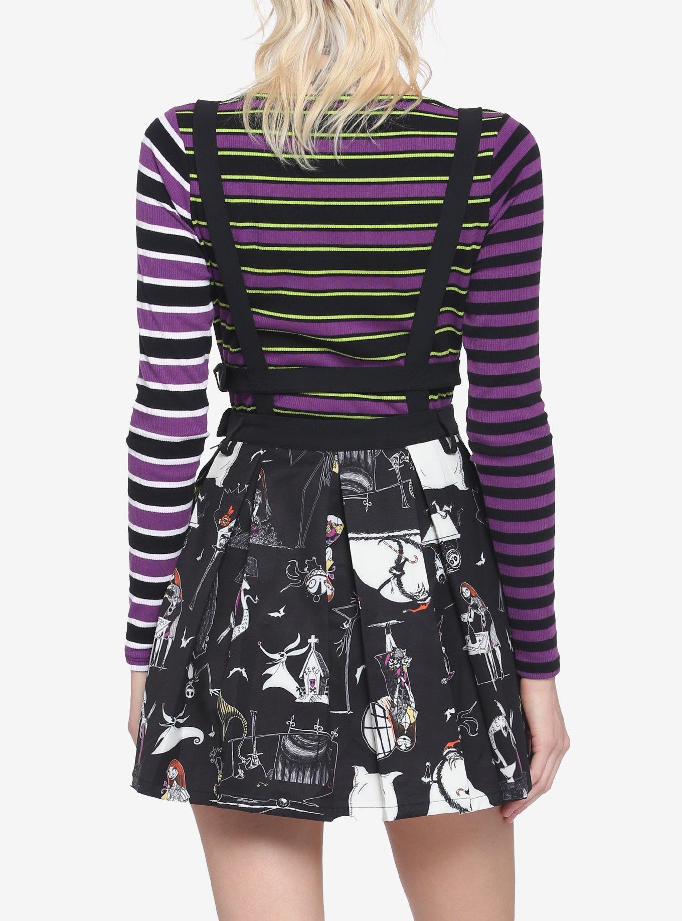 The Nightmare Before Christmas Harness Suspender Skirt, MULTI, alternate
