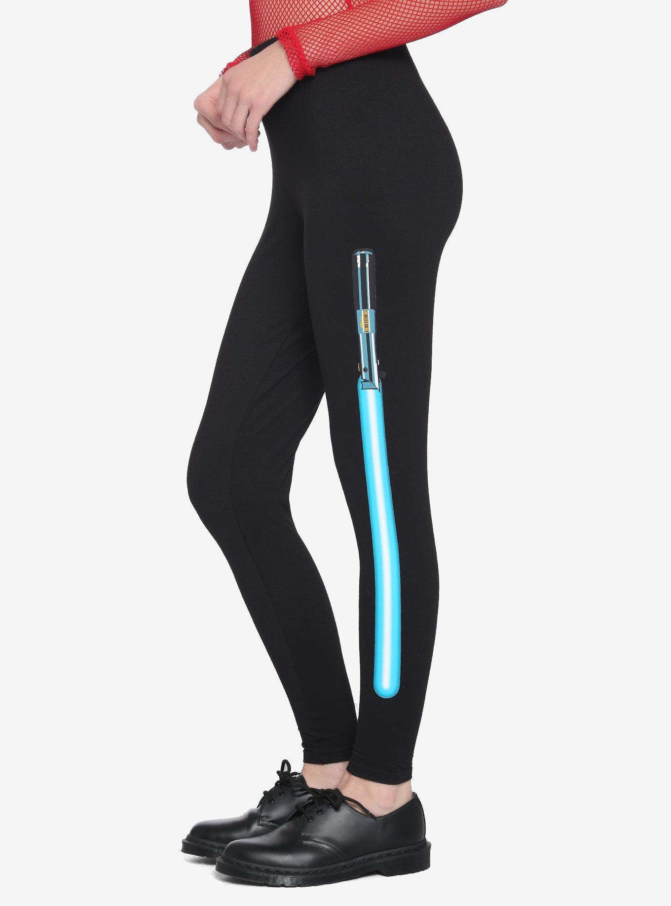 Her Universe Lucasfilm 50th Anniversary Star Wars Lightsaber Leggings, MULTI, alternate