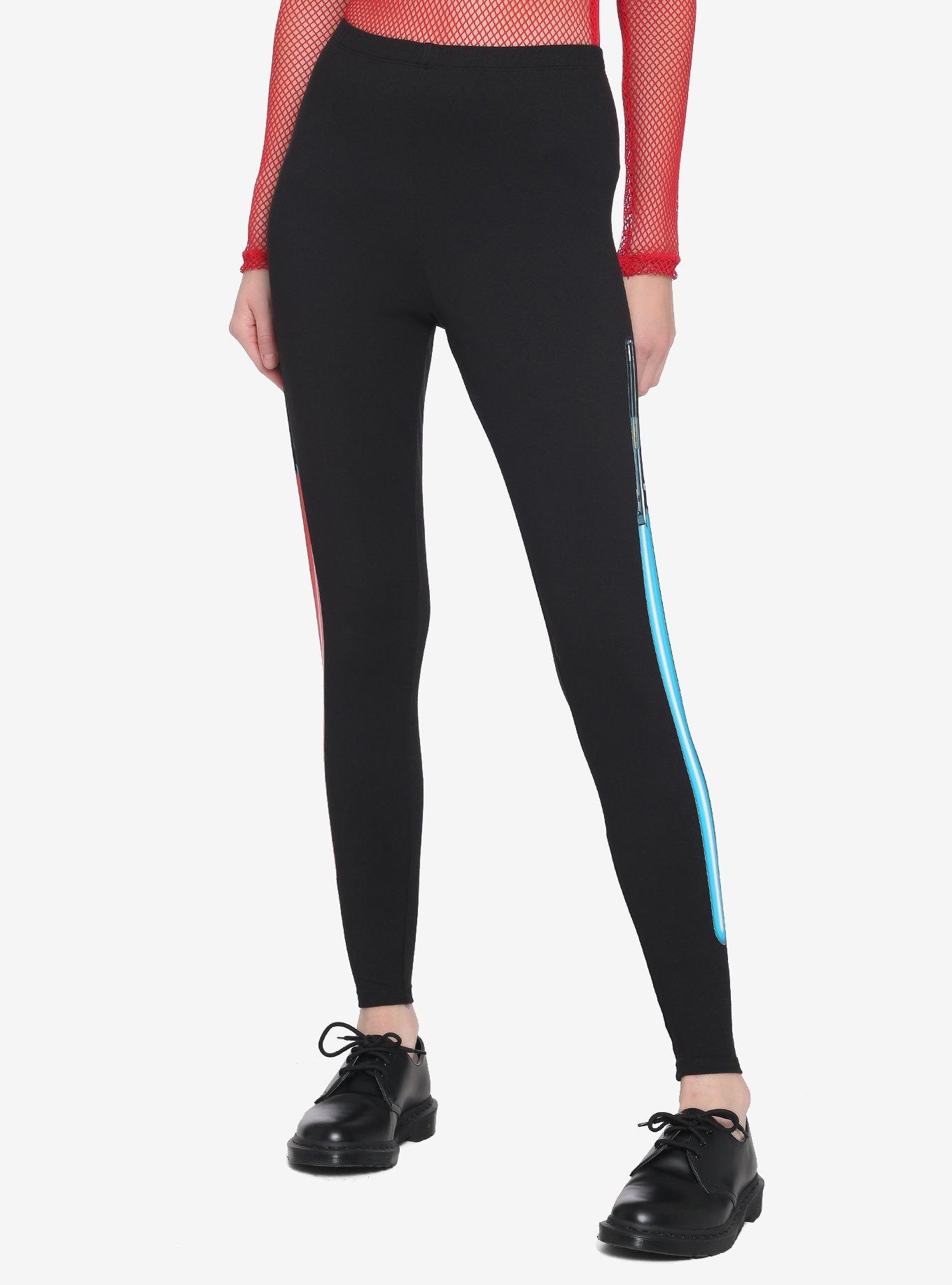 Her Universe Lucasfilm 50th Anniversary Star Wars Lightsaber Leggings, MULTI, alternate