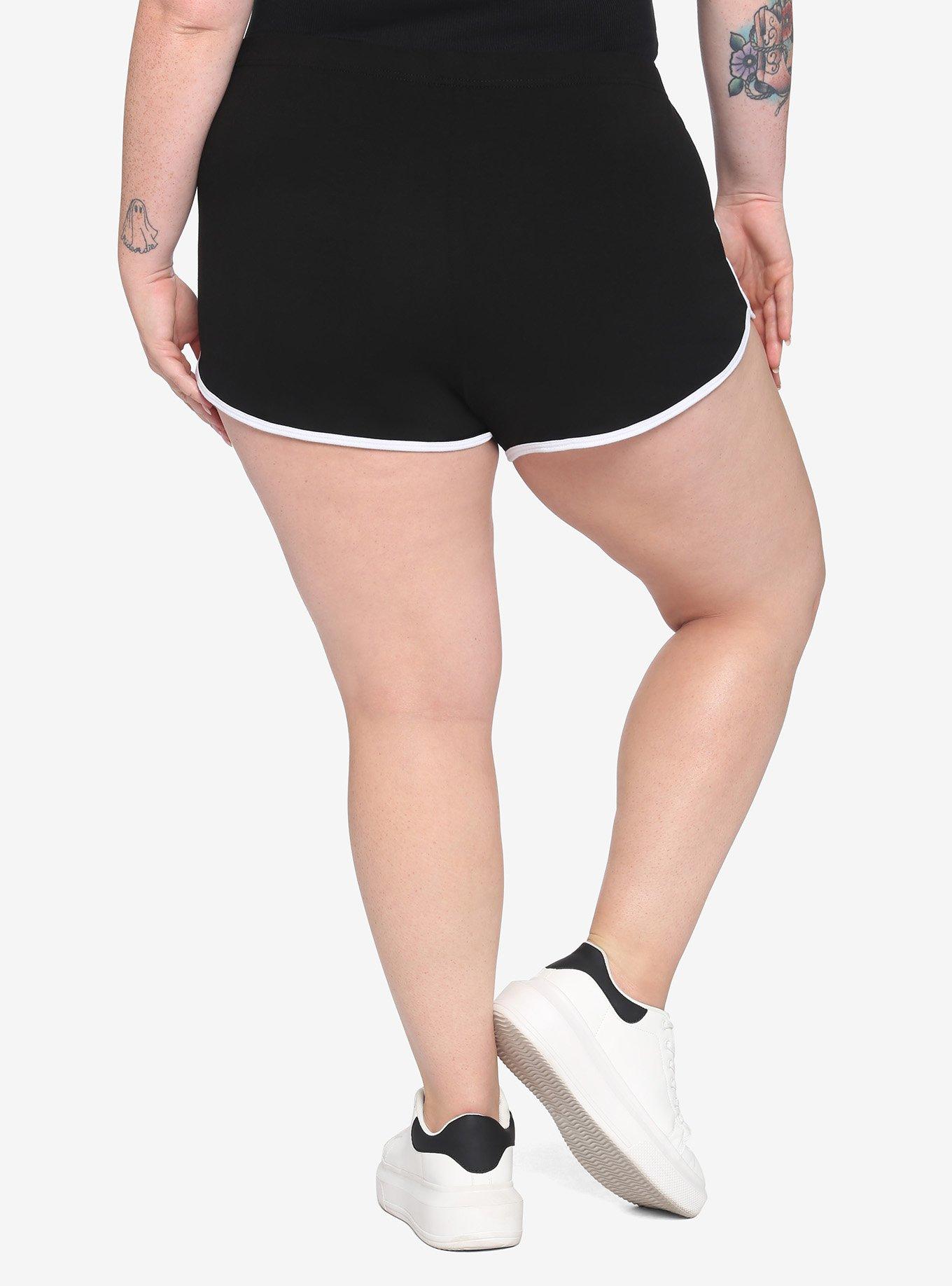 Beetlejuice Chibi Girls Soft Shorts Plus Size, MULTI, alternate