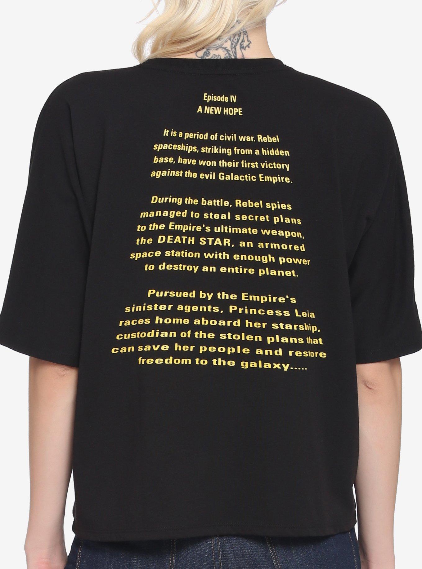 Lucasfilm 50th Anniversary Star Wars Classic Art Girls Crop T-Shirt, MULTI, alternate