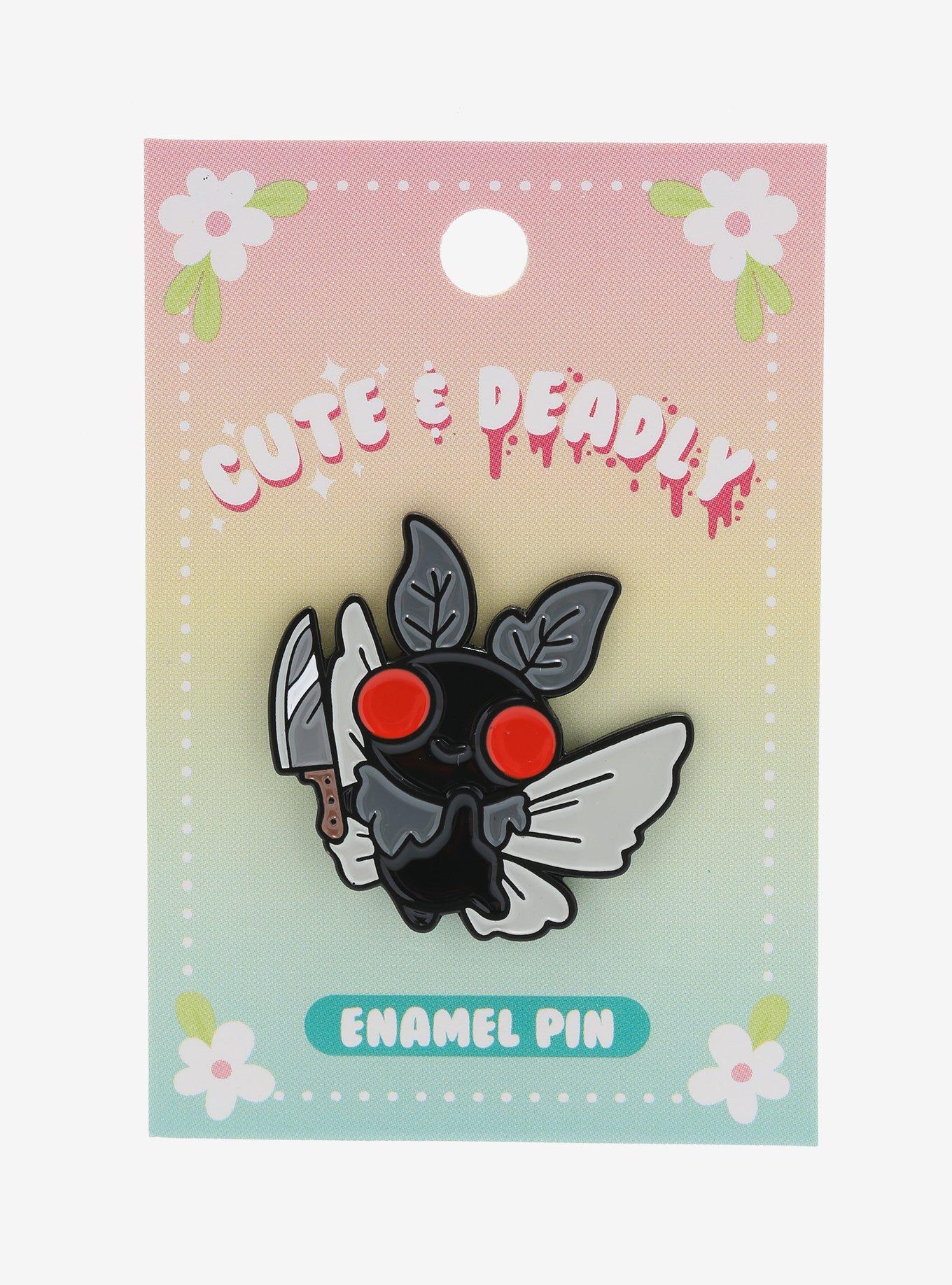 Cute & Deadly Mothman Enamel Pin | Hot Topic