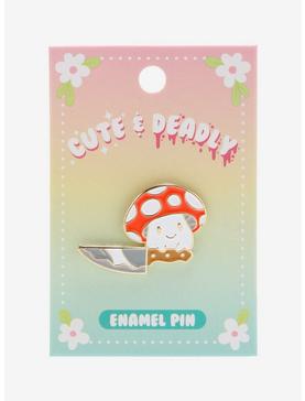 Cute & Deadly Mushroom Enamel Pin, , hi-res