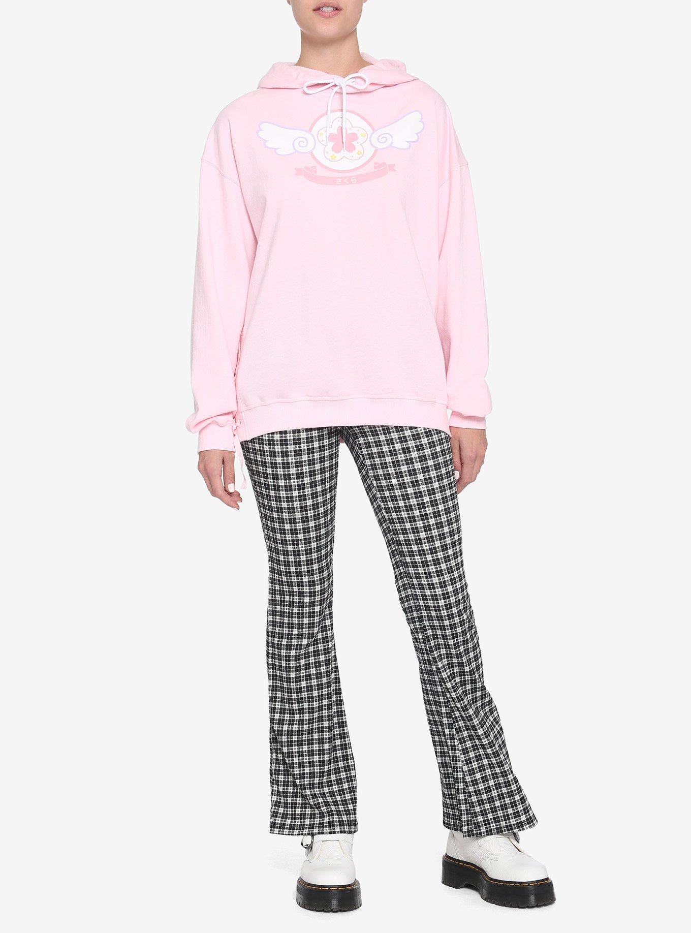 Kawaii Wings Lace-Up Girls Hoodie, MULTI, alternate