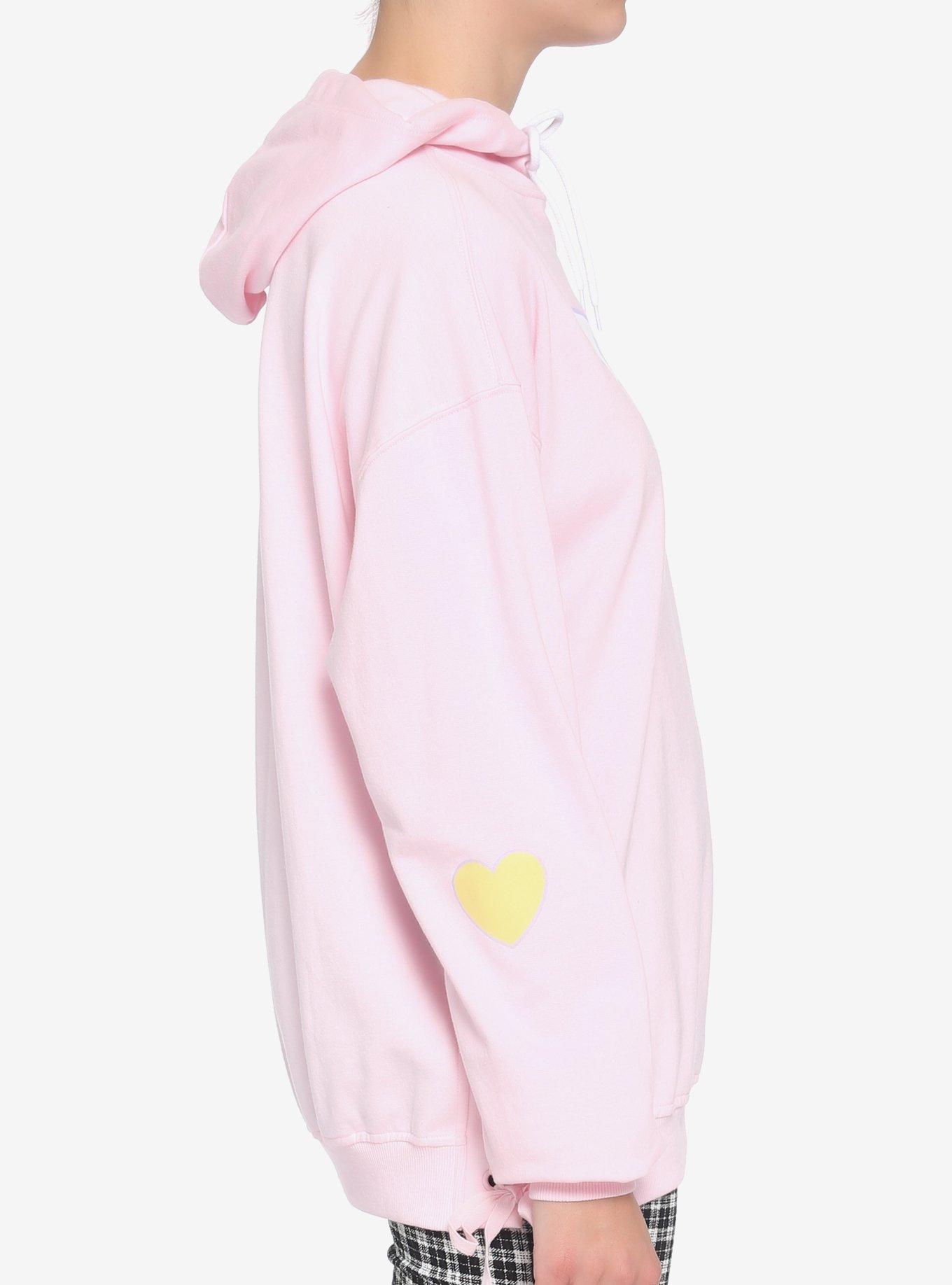 Kawaii Wings Lace-Up Girls Hoodie, MULTI, alternate