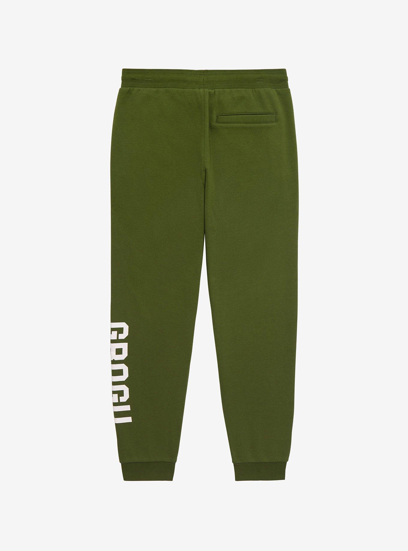 Star Wars The Mandalorian Grogu Joggers - BoxLunch Exclusive, GREEN, alternate