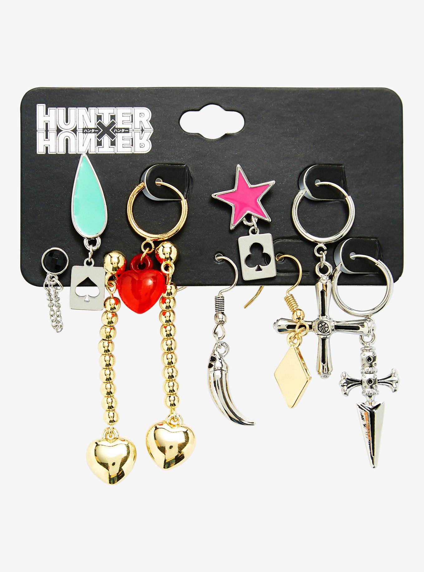 Hunter x Hunter Hisoka Replica Earrings Set - BoxLunch Exclusive, , alternate