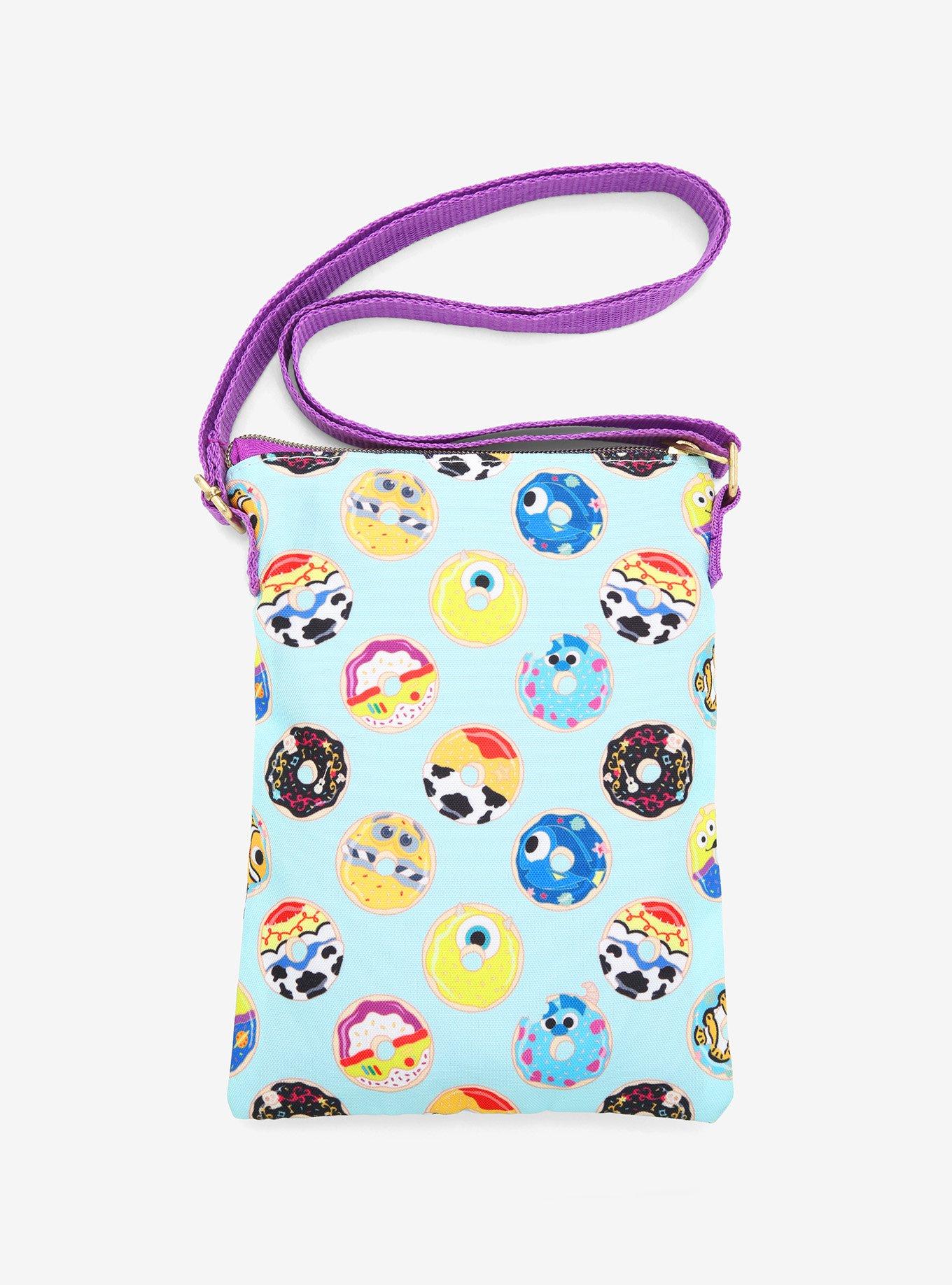 Loungefly Disney Pixar Character Donuts Passport Crossbody Bag, , alternate