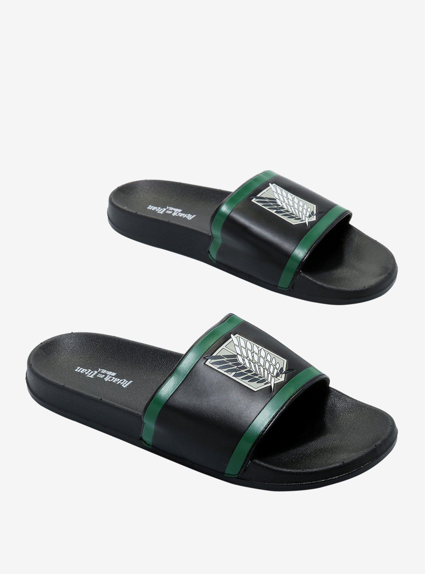 Attack On Titan Scouting Legion Slide Sandals, MULTI, alternate