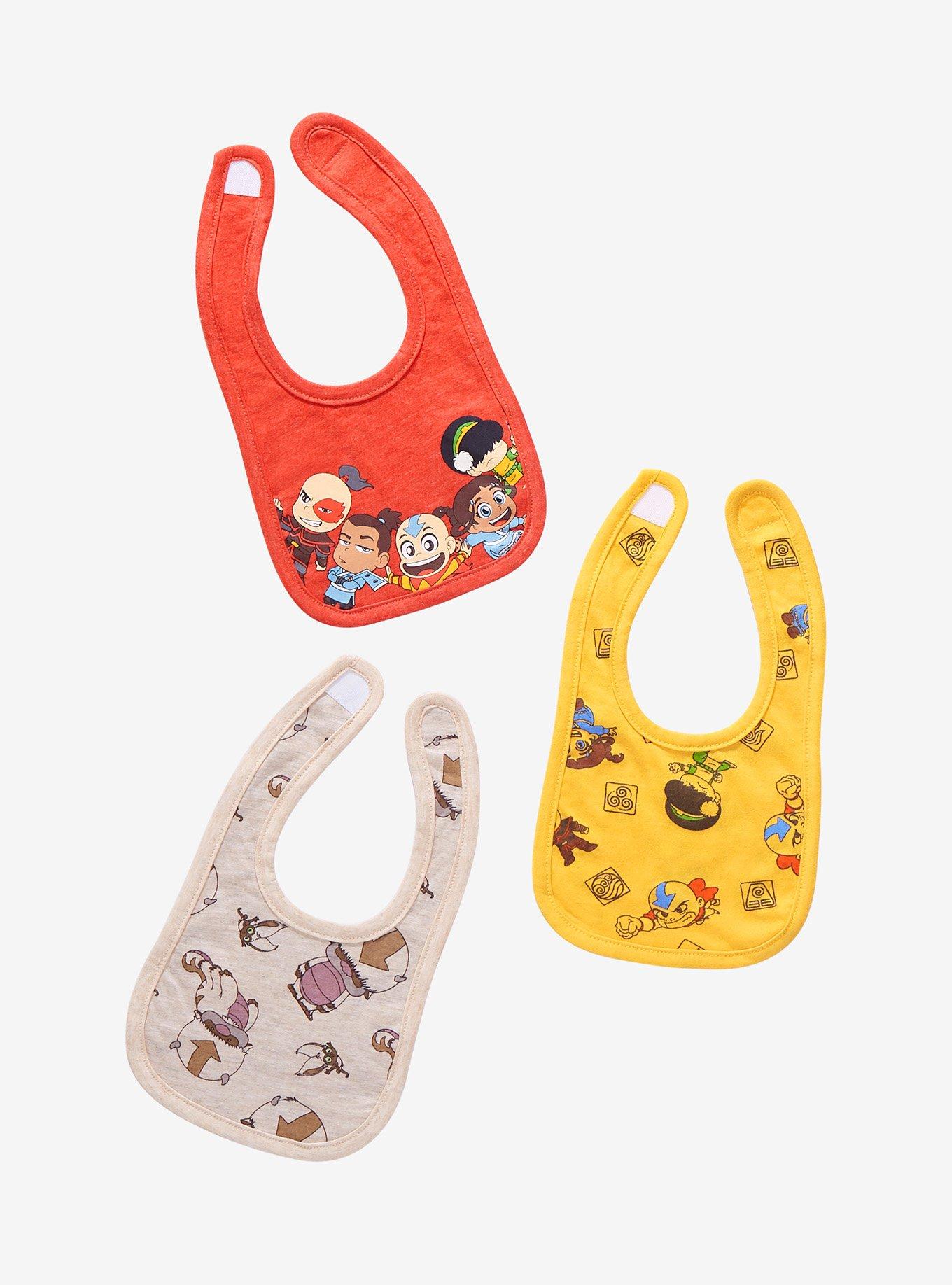 Avatar: The Last Airbender Chibi Gaang Infant Bib Set, , alternate