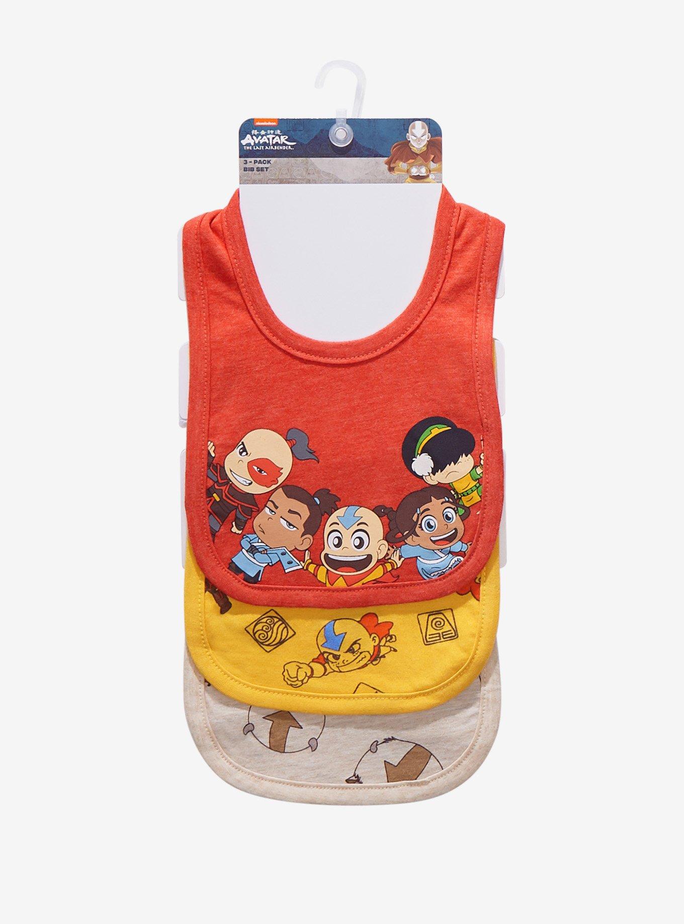 Avatar: The Last Airbender Chibi Gaang Infant Bib Set, , alternate