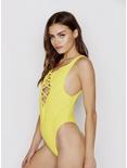 Ris-K Sunseeker Swimsuit Lemon Rib, YELLOW, alternate