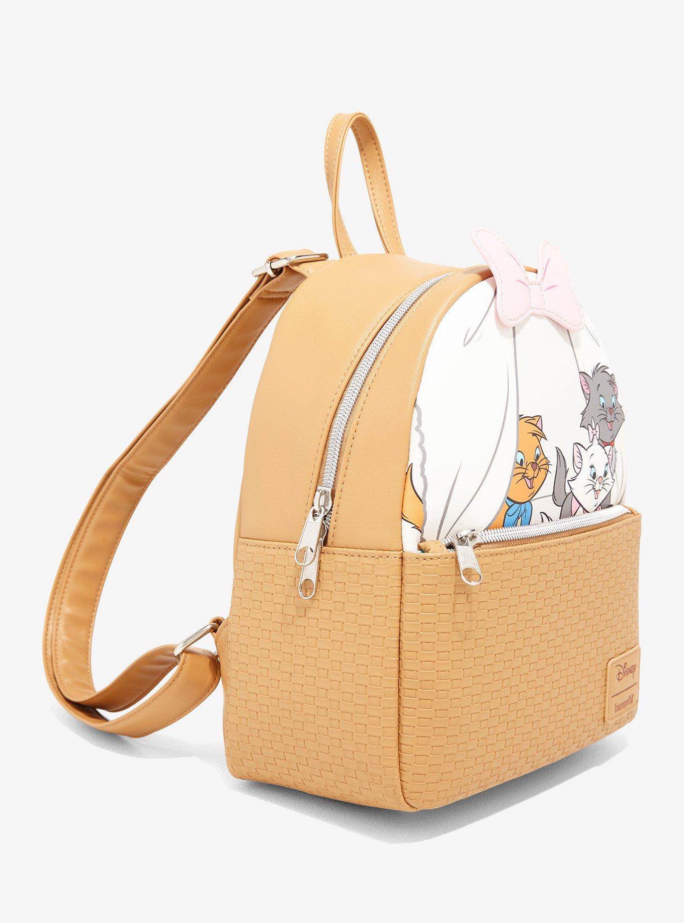 Hot Topic Loungefly Disney The Aristocats Kittens Basket Mini Backpack ...