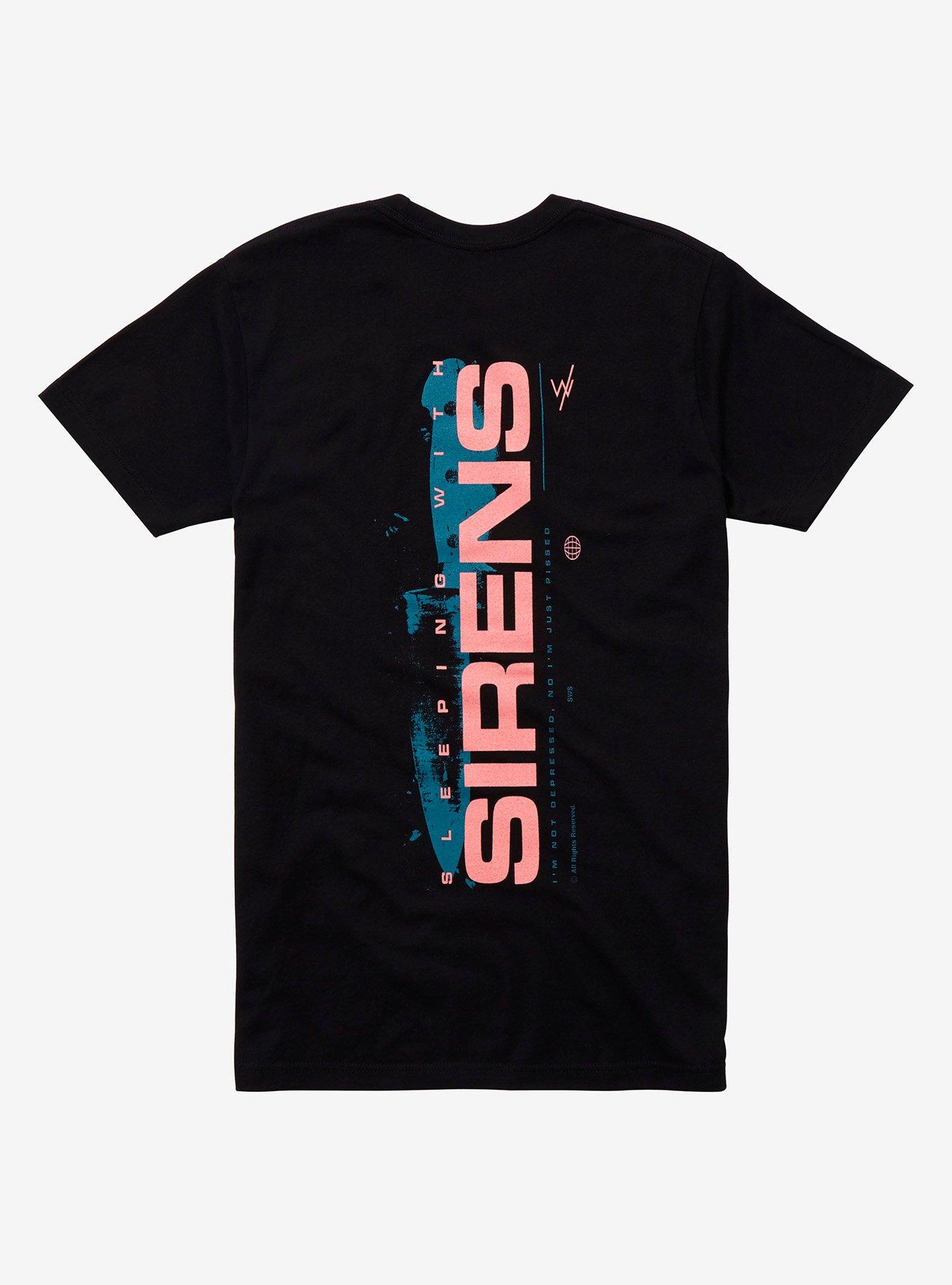 Sleeping With Sirens Talking To Myself T-Shirt, BLACK, alternate