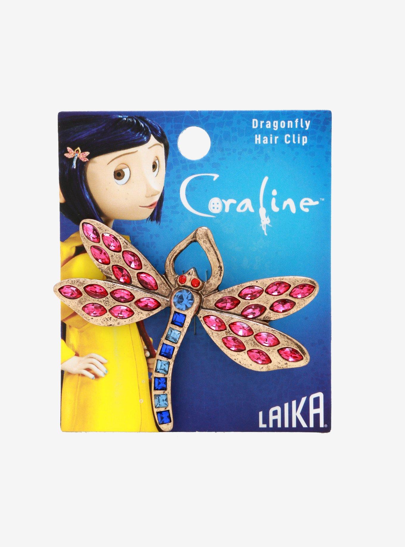 Coraline Dragonfly Hair Clip, , alternate