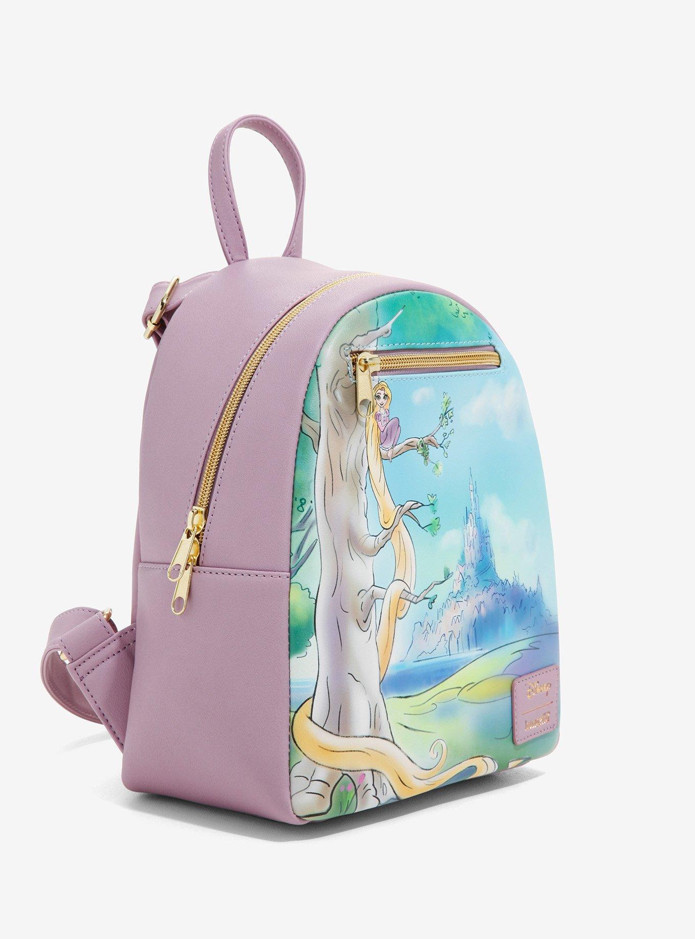 Loungefly Disney Tangled Painted Landscape Mini Backpack, , alternate