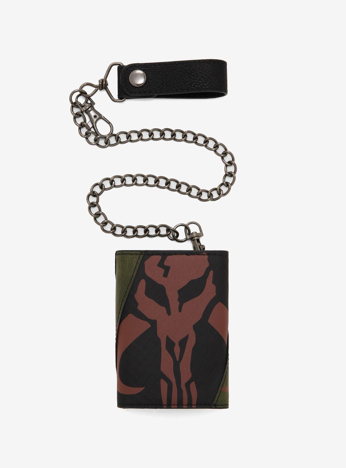 Star Wars Boba Fett Trifold Chain Wallet, , alternate