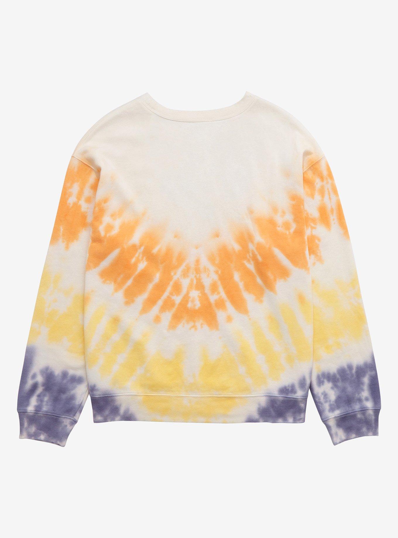 Disney Winnie the Pooh Floral Sketch Tie-Dye Women's Tie-Dye Crewneck - BoxLunch Exclusive, TIE DYE, alternate