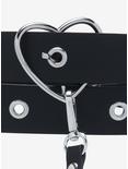 Black Heart Grommet Chain Belt, BLACK, alternate