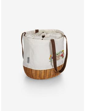 Star Wars The Mandalorian The Child Canvas Willow Basket Tote Beige, , hi-res