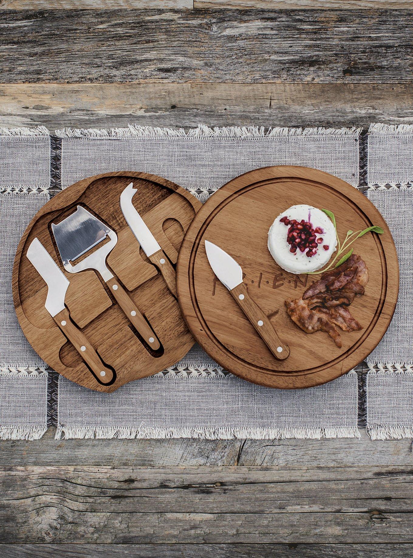Friends Acacia Cheese Board & Tools Set, , alternate